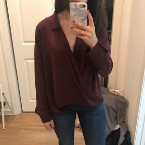 Burgundy lush top